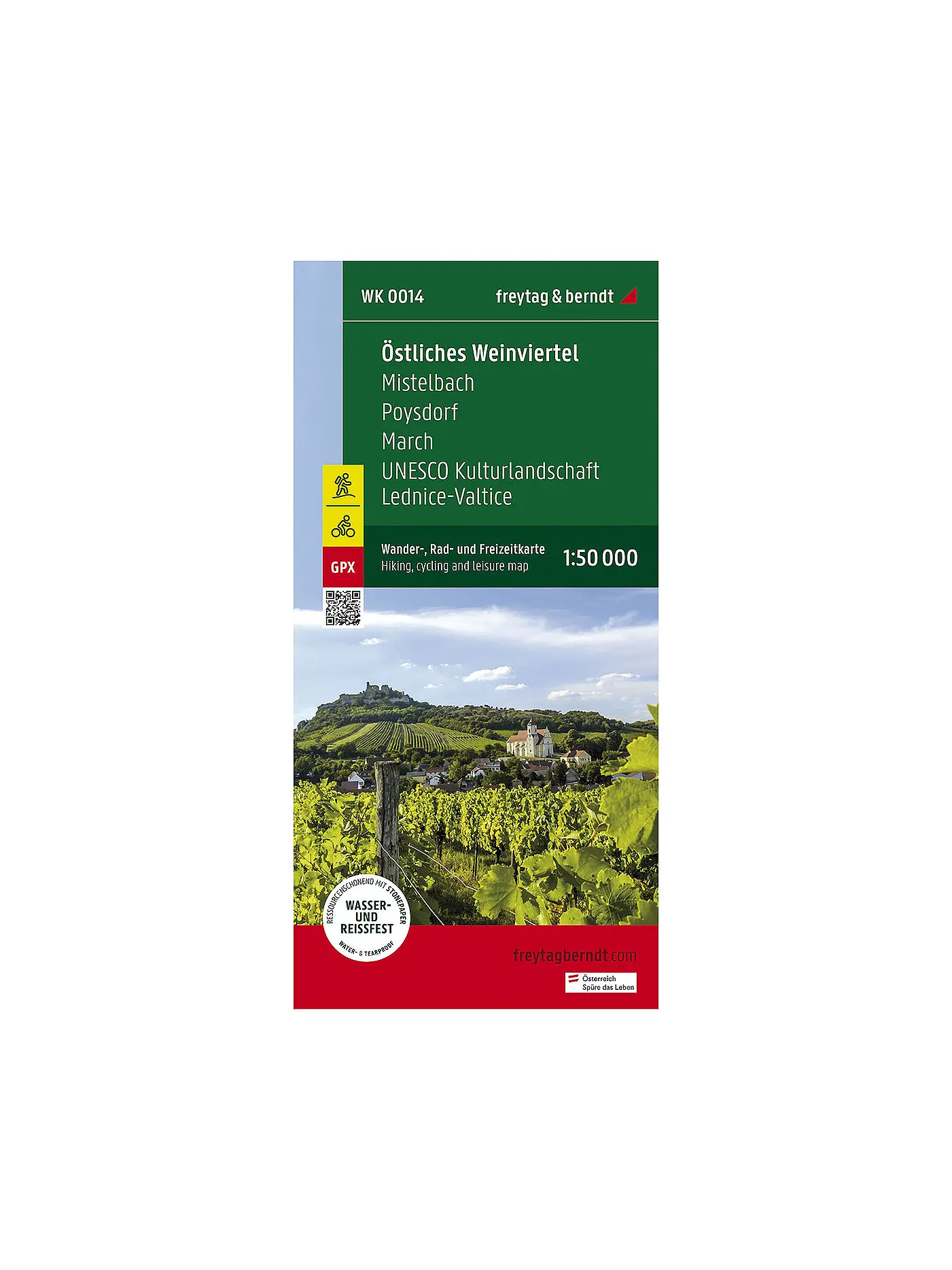 FREYTAG & BERNDT | Wanderkarte Östliches Weinviertel Maßstab 1:50.000 | 